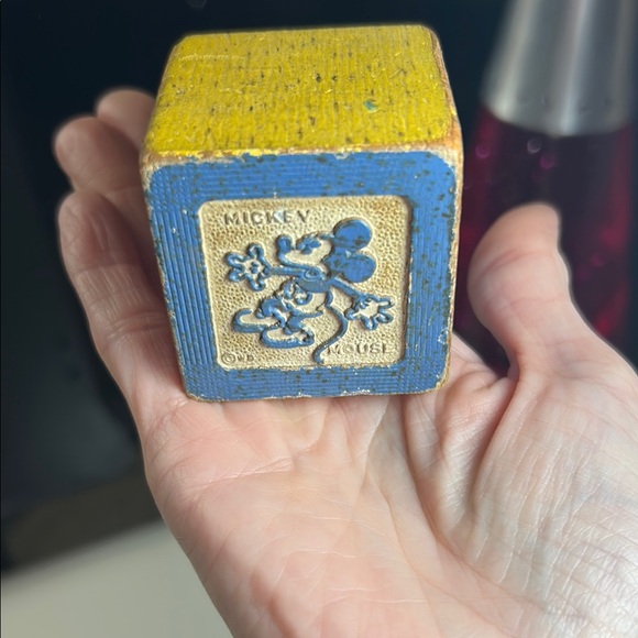 Antique Mickey Mouse Multi Colored Block - Picture 9 of 10